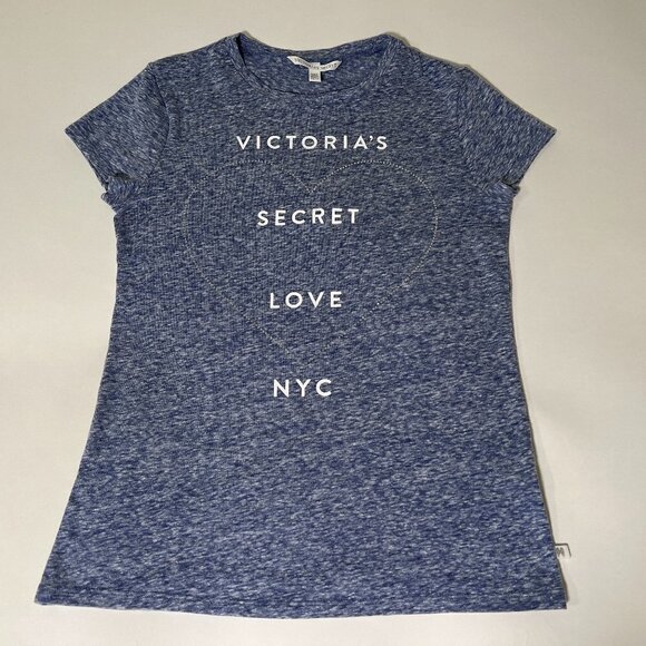 Victoria Secret XS Graphic Tee Baby T Shirt Love NYC - Picture 1 of 15